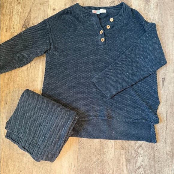 Free People Hailee Sweater Set in Navy - Picture 2 of 5